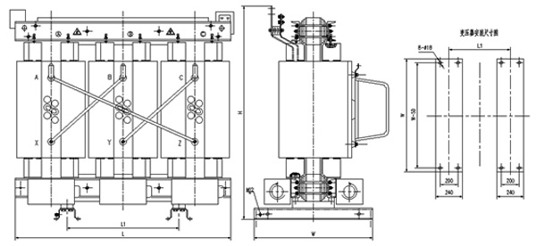 環氧樹脂澆注三相干式變壓器9